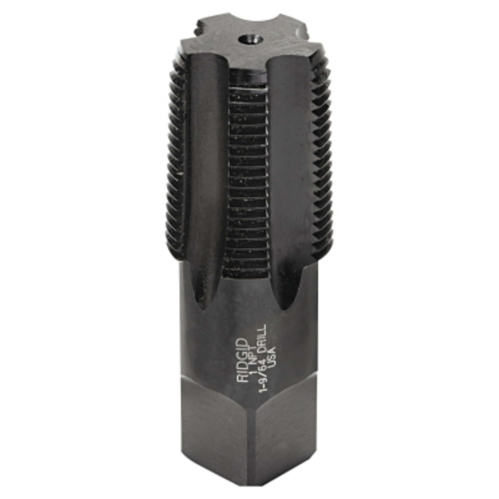 Ridgid Pipe Tap — 1in.-11.5 NPT, Taper, 4 Flutes, Carbon Steel, Model# 632-35840